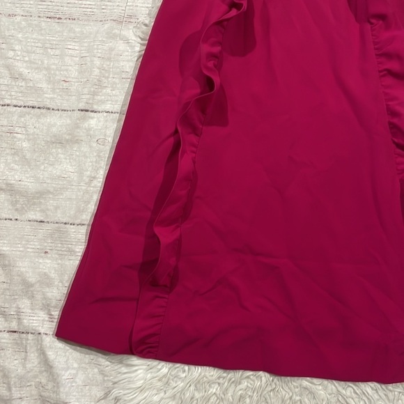 NWT TED BAKER LONDON Torriya Ruffle Pink Tunic Halter Dress - Picture 8 of 12